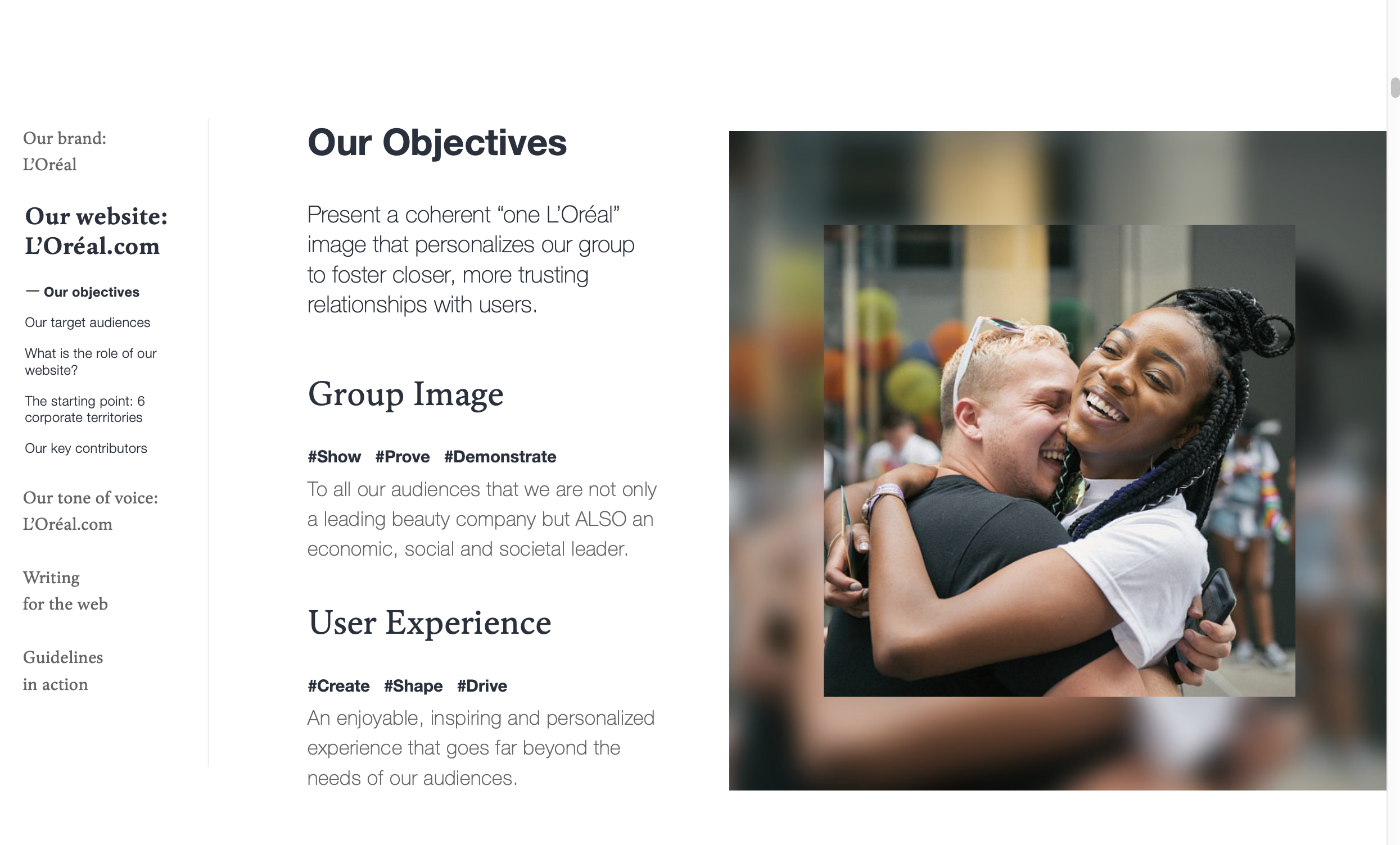 Charte éditoriale L'Oréal